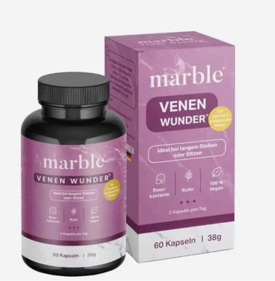 marble?Venen?Wunder?Kapseln?60?St. - Für leichte?&?entspannte Beine, osskastanie