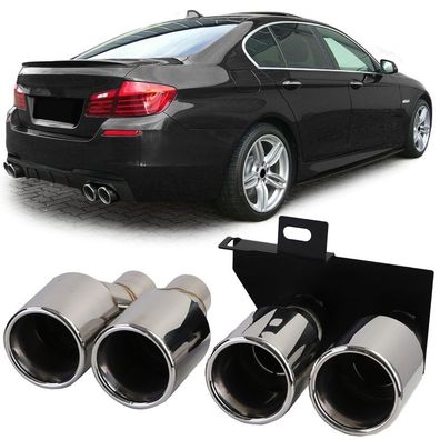 Auspuff Endrohr Umbau auf Duplex passt für BMW F10 F11 520 523 525 528 530