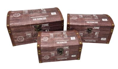 Truhen Set 3-teilig Dekoration Boxen Kisten Dosen Aufbewahrung Ordnung