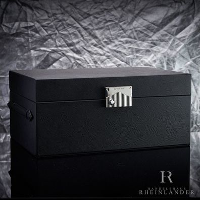 Montblanc Desk Accessories 8 Watches Collectors Box Leder Schwarz 135591