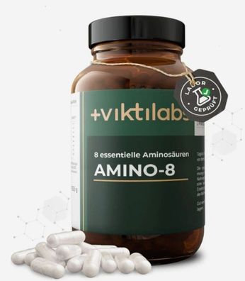 Viktilabs AMINO 8-998mg-Hochdosierter Aminosäuren-Komplex 150 Tabletten | Vegan