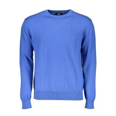 La Martina Blue Cotton Men's Knitwear Shirt