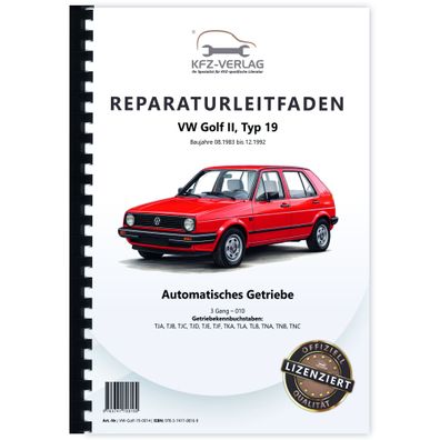 VW Golf 2 Typ 19 1983-1992 3 Gang Automatikgetriebe 010 Reparaturanleitung