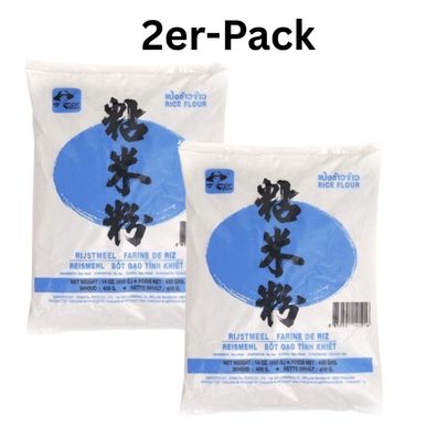2er-Pack Farmer Reis Mehl 400g