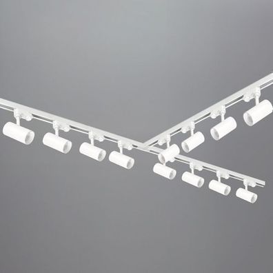 Schienensystem Komplett-Set 1m+2m+2m Schien12xLampe T-Verbinder, Netzteil, Kappe