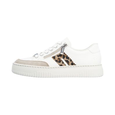Rieker N9912-80 Weiß weiß/beige/ leo 80