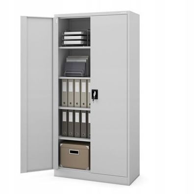 Aktenschrank Lagerschrank Mehrzweckschrank Metallschrank 185 cm x 90 cm x 40 cm