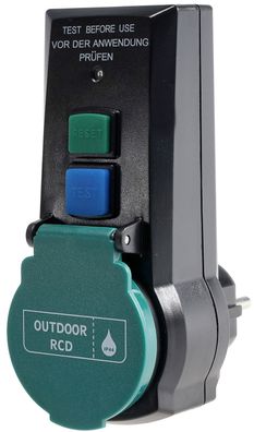 Fehlerstromschutzadapter (RCD) Schutzkontakt-Personenschutz Zwischenstecker