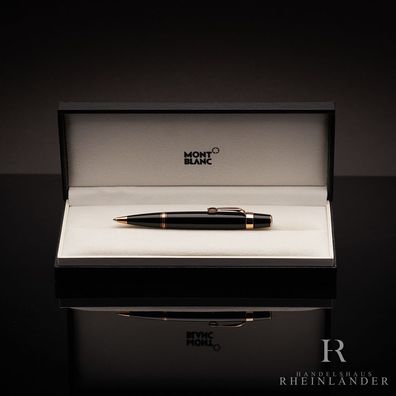 Montblanc Boheme Marron Rose Gold Kugelschreiber Edelharz Schwarz ID 38270 OVP