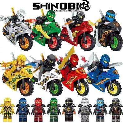 24x Ninja Minifiguren kompatibel mit Klemmbausteinen Set fur Kinder Bausteine