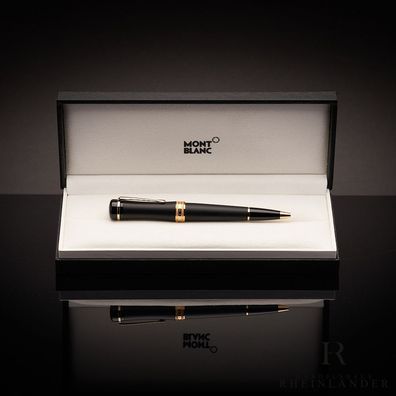 Montblanc Bonheur Nuit Black Resin Gold Kugelschreiber Ballpoint Pen ID 117476