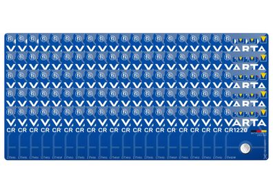 Varta CR1220 Lithium Knopfzellen 3V 1er-Blister – 100er-Pack