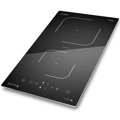 CasoDesign Induktionskochfeld 30 cm Einbau Sensor-Touch Kochfeld mit 2 Kochzonen