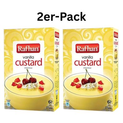 2er-Pack Rafhan Custard Puddingpulver Vanille 275g