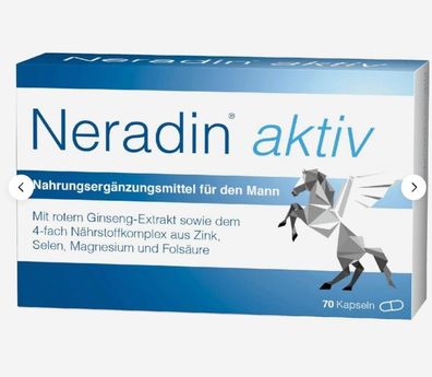 Neradin Aktiv-Mikronährstoffkomplex mit rotem Ginseng, ink, elen, agnesium-70Stk