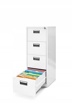 Hängeregistraturschrank Hängemappenschrank Hängeregisterschrank 132x46x62 cm Weiß