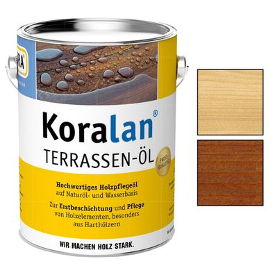 KORA Koralan Terrassen-öl 2.5 LTR Holzöl Pflegeöl Holzpflege Wetterschutz