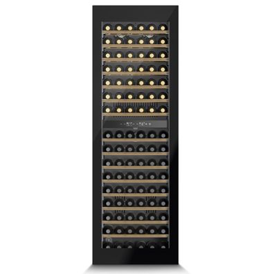 CasoDesign Einbau-Weinkühlschrank 60cm Kühlschrank 178 cm Nische für 96 Flaschen