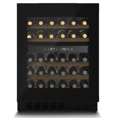CasoDesign Unterbau-Weinkühlschrank 60cm Nische Kühlschrank für 36 Flaschen 80cm