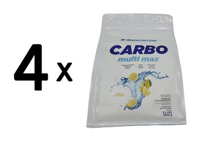 4 x Allnutrition Carbo Multi Max, Lemon - 1000g