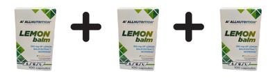 3 x Allnutrition Lemon Balm, 350mg - 100 caps