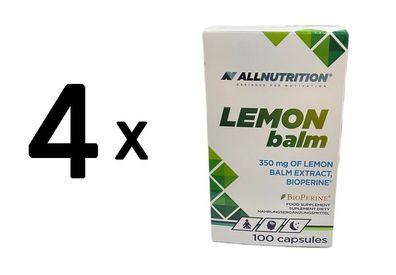 4 x Allnutrition Lemon Balm, 350mg - 100 caps