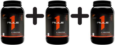 3 x Rule One R1 Protein, Chocolate Fudge - 912g