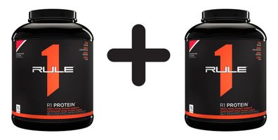 2 x Rule One R1 Protein, Strawberries & Creme - 2280g