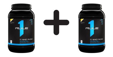 2 x Rule One R1 Whey Blend, Frozen Banana - 878g