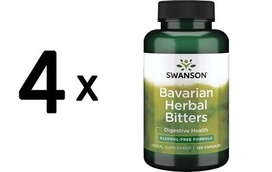 4 x Swanson Bavarian Herbal Bitters - 120 caps