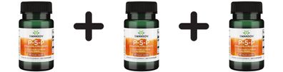 3 x Swanson P-5-P (Pyridoxal-5-Phosphate) Coenzymated Vitamin B-6 - 60 caps