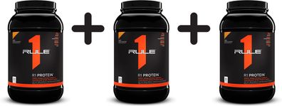 3 x Rule One R1 Protein, Lightly Salted Caramel - 870g