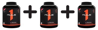 3 x Rule One R1 Protein, Strawberries & Creme - 2280g