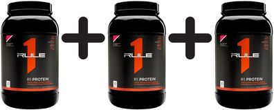 3 x Rule One R1 Protein, Strawberries & Creme - 876g