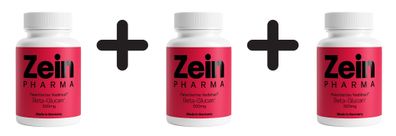 3 x Zein Pharma Beta-Glucan+, 500mg - 60 caps