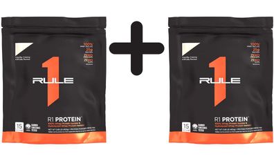 2 x Rule One R1 Protein, Vanilla Creme - 450g