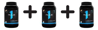 3 x Rule One R1 Whey Blend, Cookies & Creme - 884g