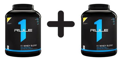 2 x Rule One R1 Whey Blend, Frozen Banana - 2210g