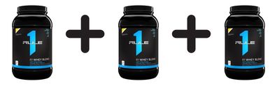 3 x Rule One R1 Whey Blend, Frozen Banana - 878g