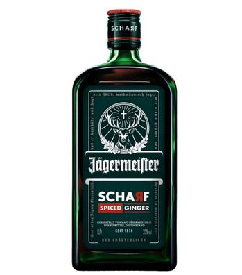 Jägermeister Scharf Spiced Ginger Kräuterlikör (33 % Vol., 0,7 Liter)