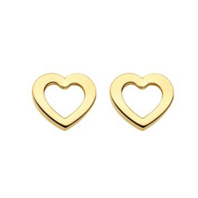 Ohrstecker - Gelbgold 585 14K - Herz
