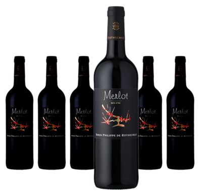 6 x Baron Philippe De Rothschild Les Cépages Merlot – 2023