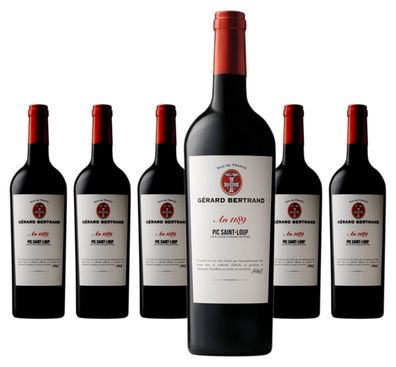 6 x Gérard Bertrand Grand Terroir 1189 Pic Saint Loup Syrah - Grenache - Mourvedre –