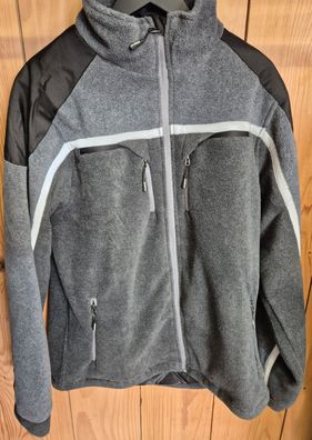 Pfanner Zipp2Zipp Jobby Colour Fleecejacke Gr. L schwarz/grau