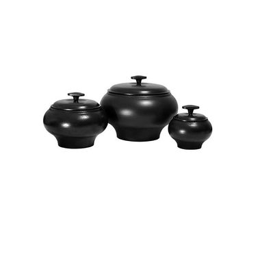 Gusseisen-Ofentopf 0,75 l mit Deckel ? unbeschichtet