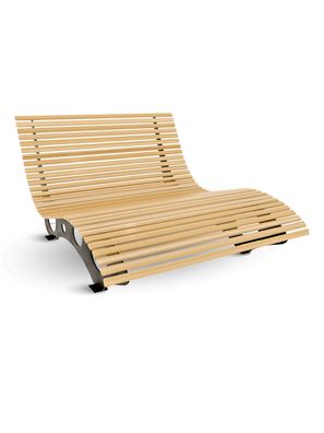 Waldliege aus Kiefernholz für Garten oder Terrasse