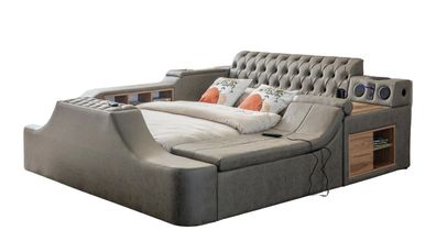 Multifunktionsbett Dorwatch mit Massage 160x200 cm in Braun