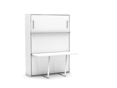 Wandklappbett Loft Duo mit Schreibtisch 140x190 cm