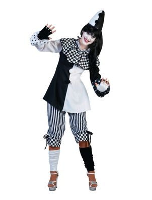 Pierrot Pedrolina Clown Kostüm