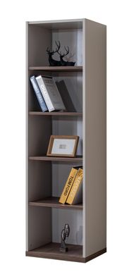 Kinder Bücherregal Milano in Nussbaum/Weiß